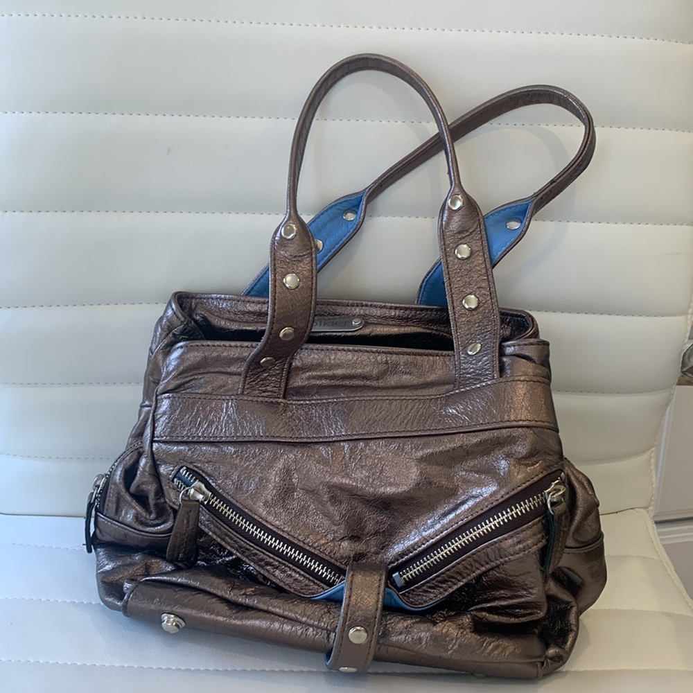 Botkier Trigger Metallic Bronze Handbag - Picture 5 of 5